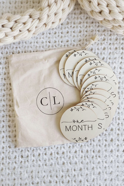 Monthly Milestone Wood Announcement | Leafy