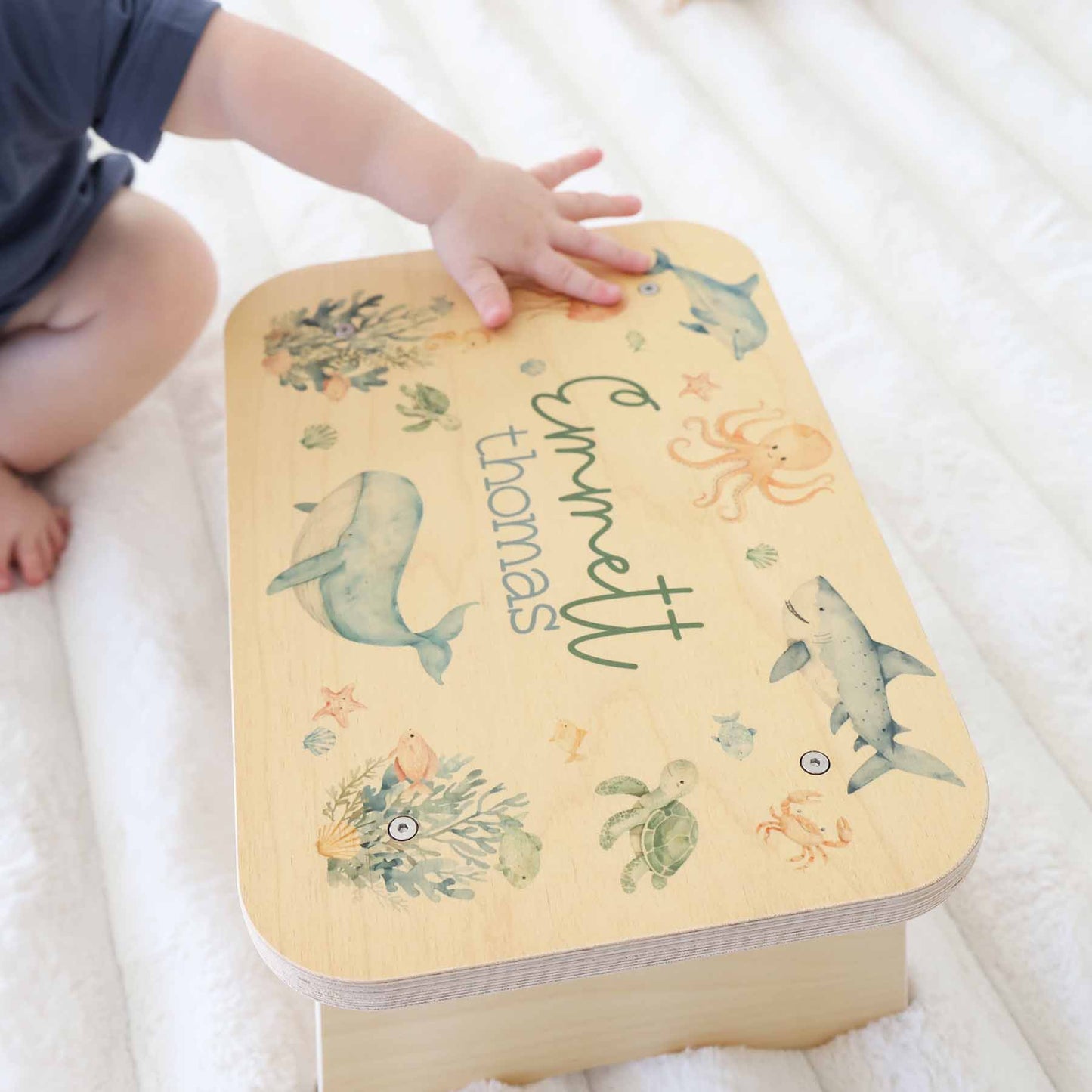Kids Personalized Step Stool | Sea Cuties