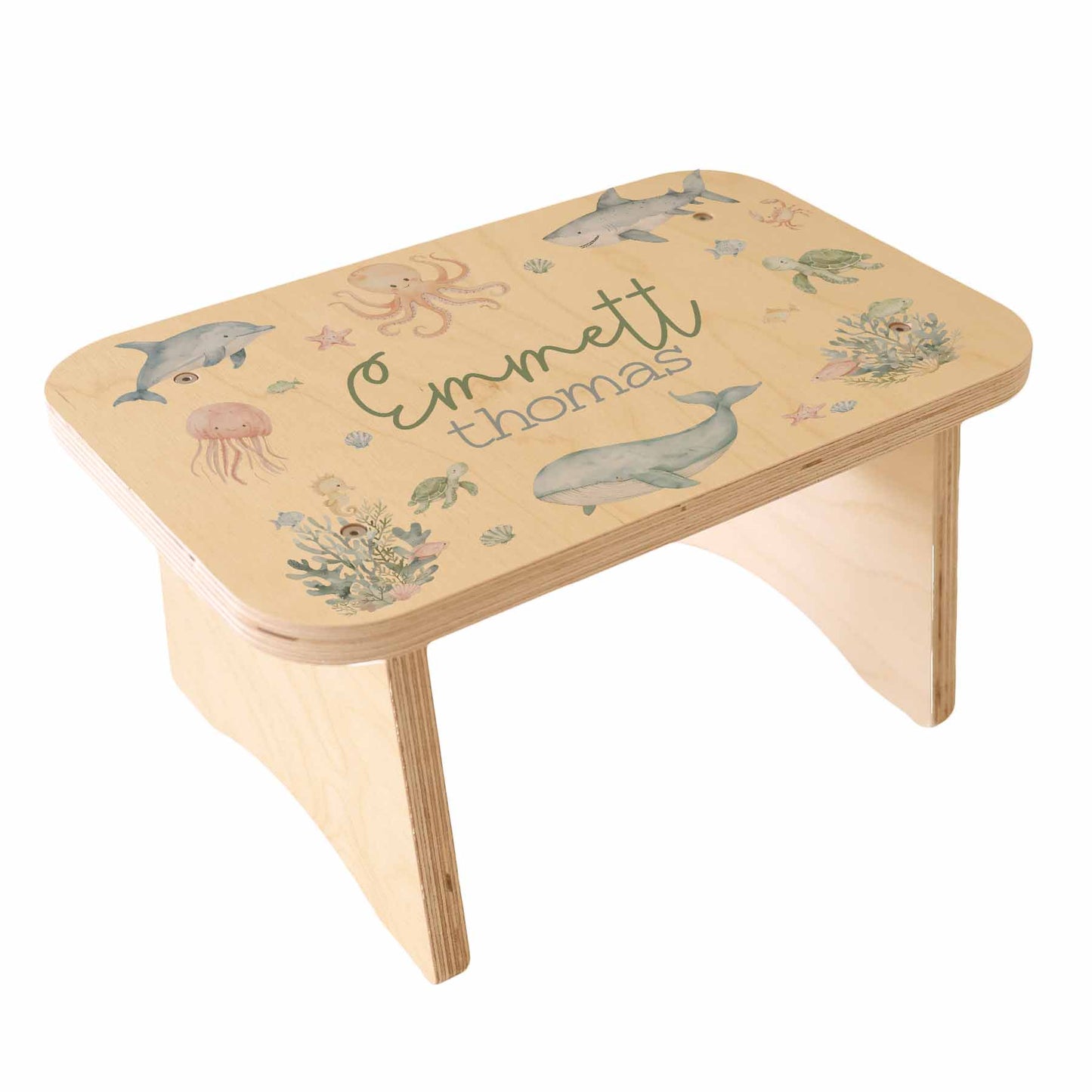 Kids Personalized Step Stool | Sea Cuties