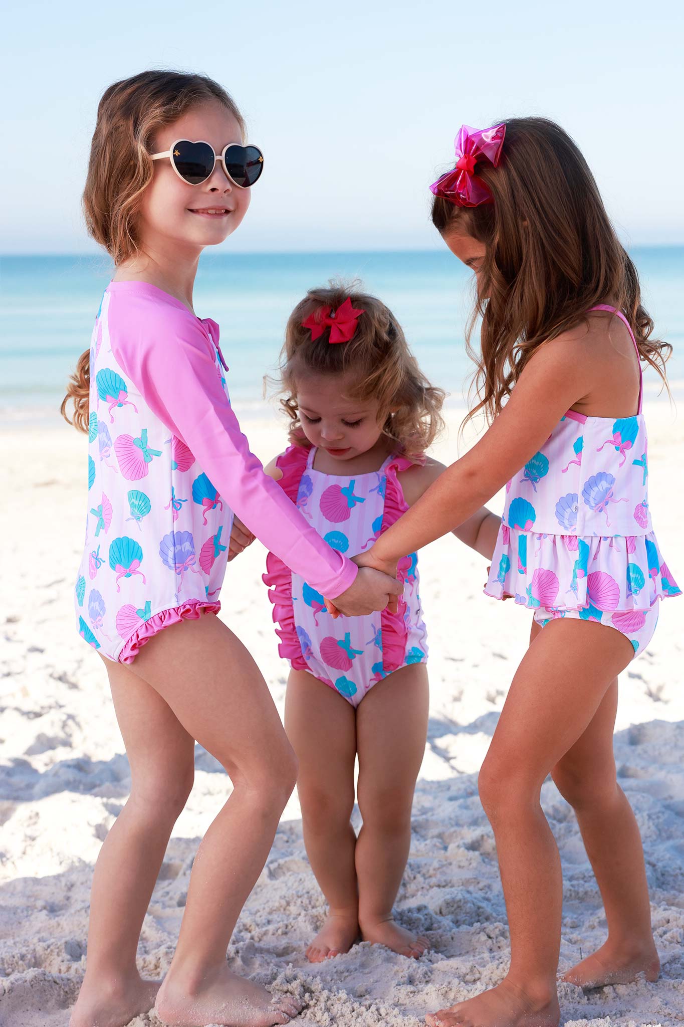 Long Sleeve Rash Guard with Front Zipper | Seaside Sweetie