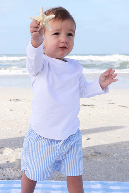 Long Sleeve Rash Guard Shirt | White