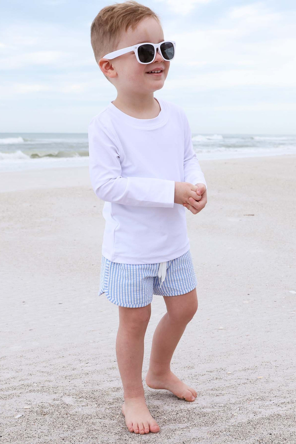 Long Sleeve Rash Guard Shirt | White