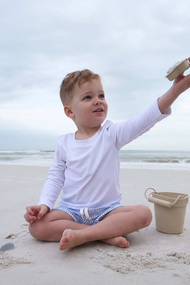 Long Sleeve Rash Guard Shirt | White