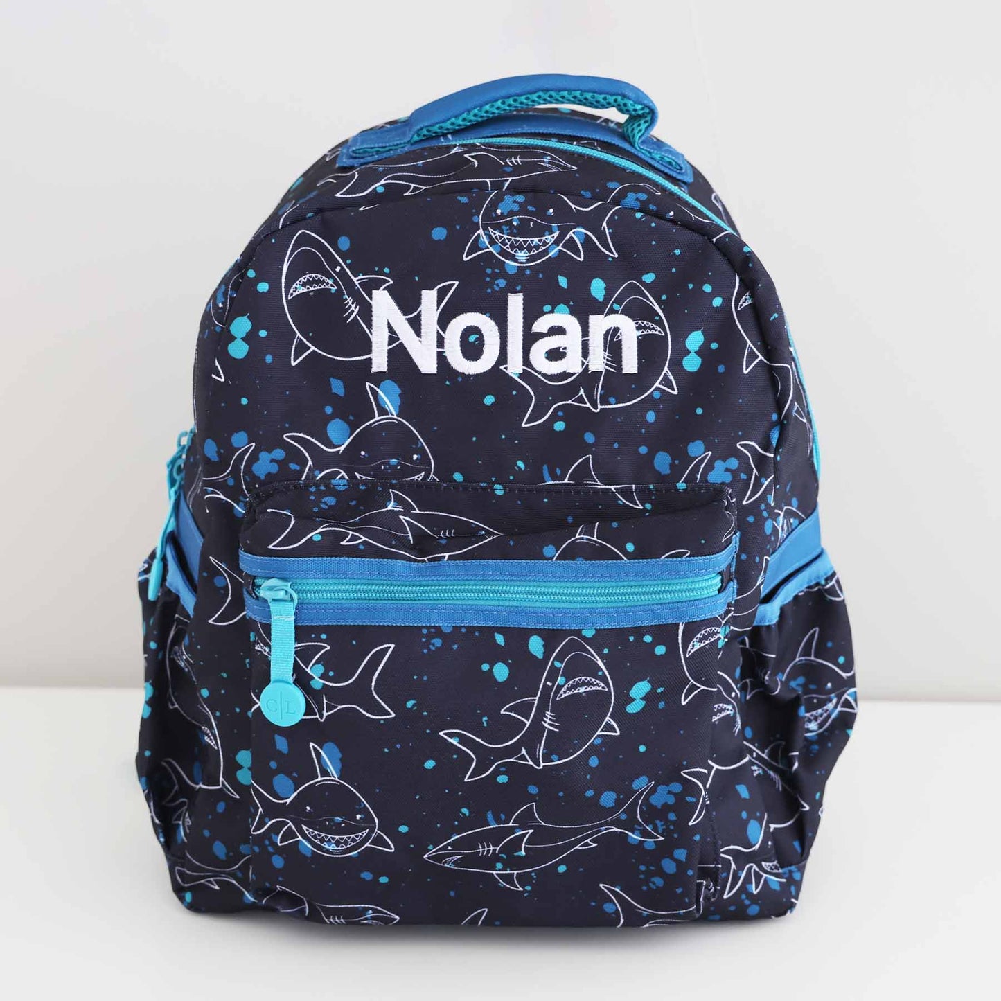 Kids Embroidered Backpack | Shark Attack