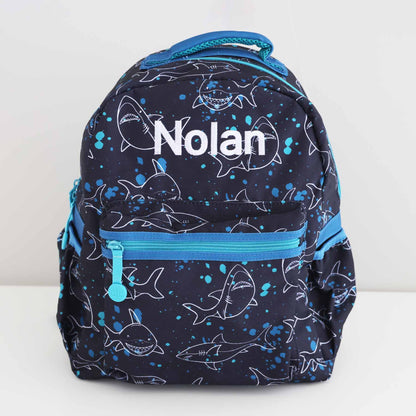 Kids Embroidered Backpack | Shark Attack