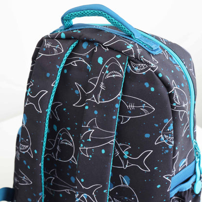 Kids Embroidered Backpack | Shark Attack
