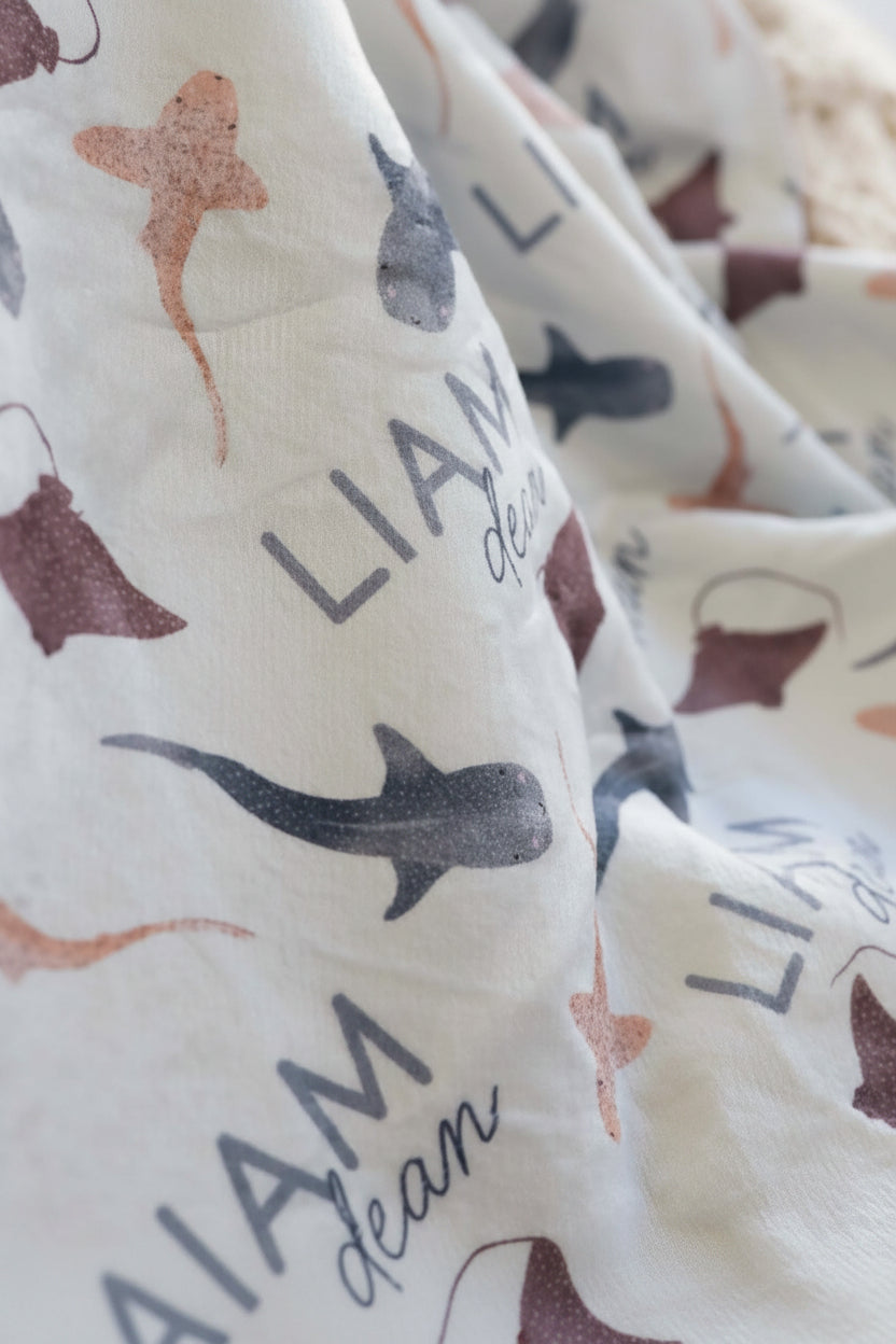 Personalized Hooded Towel | Fin Friends
