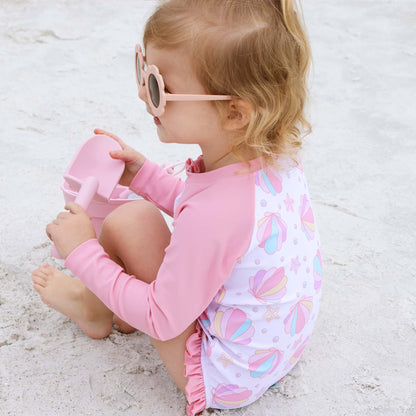 Long Sleeve Rash Guard with Front Zipper | Shell Yeah!