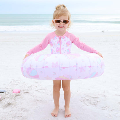 Long Sleeve Rash Guard with Front Zipper | Shell Yeah!