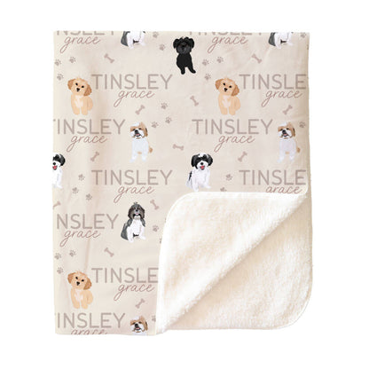 Personalized Kids Blankets | Dog Breeds - Part 1