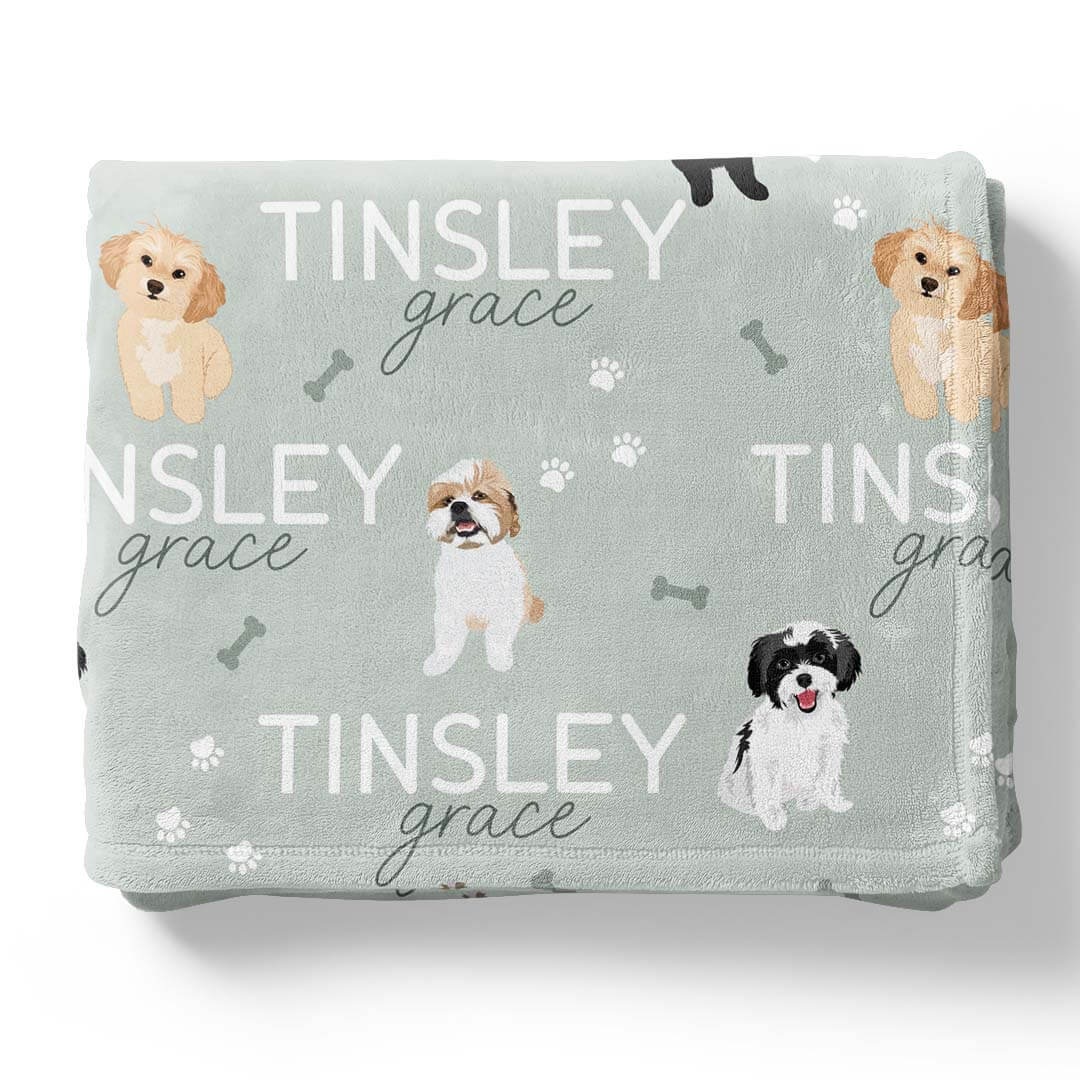 Personalized Kids Blankets | Dog Breeds - Part 1