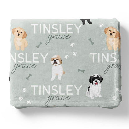 Personalized Kids Blankets | Dog Breeds - Part 1