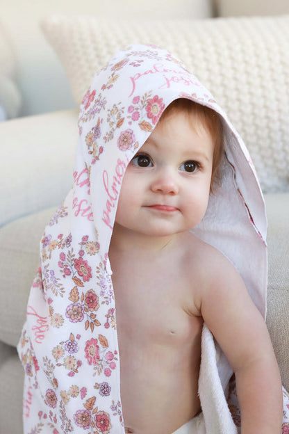 Personalized Hooded Towel | Secret Garden