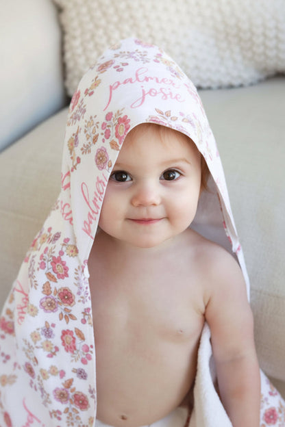 Personalized Hooded Towel | Secret Garden