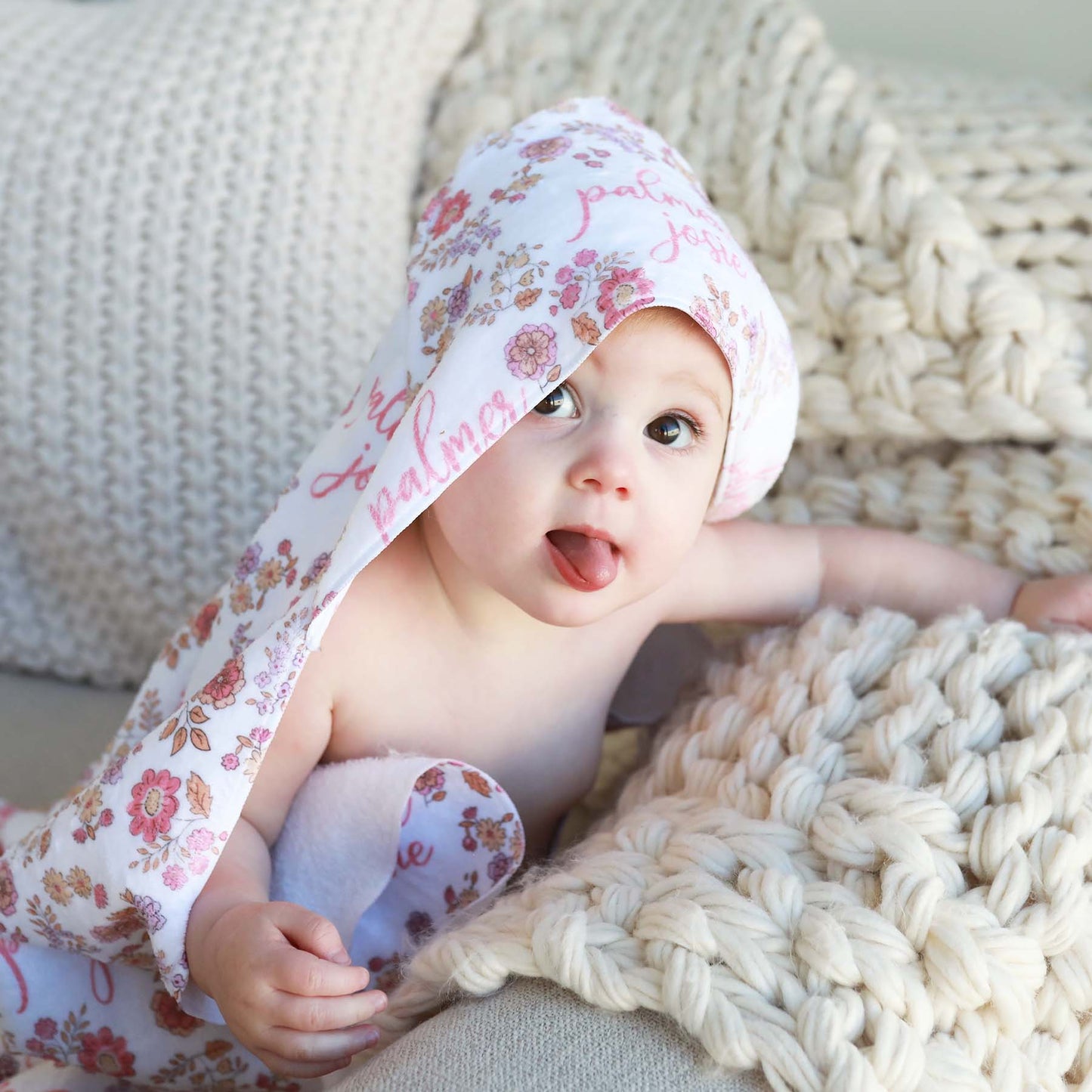 Personalized Hooded Towel | Secret Garden