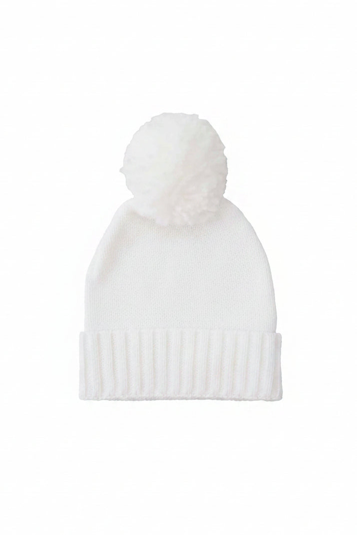 Knit Baby Pom Pom Beanie | Sweet Neutrals