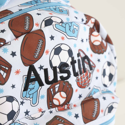 Kids Embroidered Backpack | Half Time