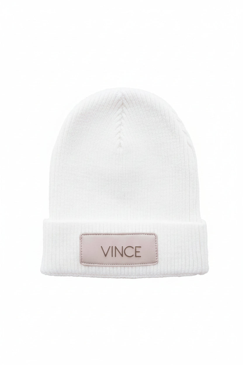 Personalized Leather Patch Beanie | All Colors