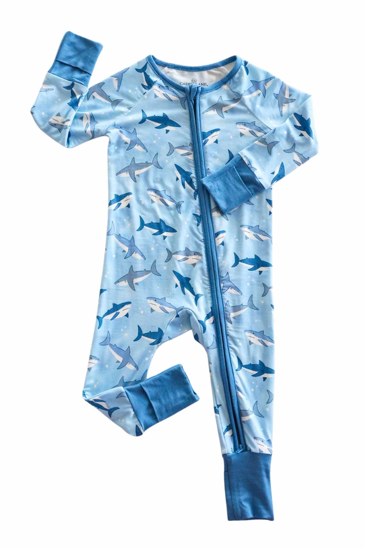 Convertible Bamboo Zip Romper | Fin Friends