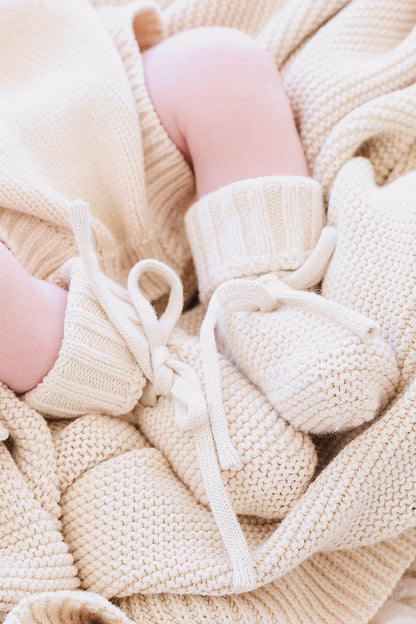 Knit Baby Booties