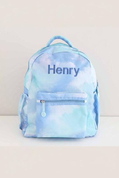 Kids Embroidered Backpack | Tie-Dye Skies