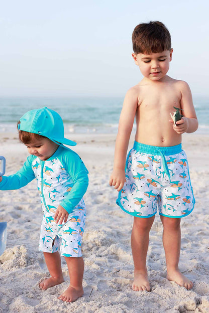 Boy's Swim Trunks | Totally Jawsome