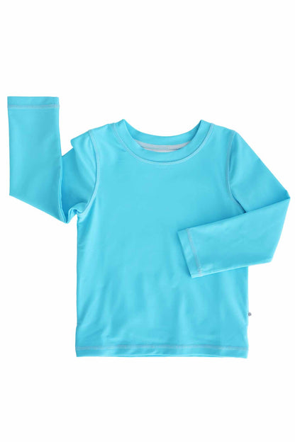 Long Sleeve Rash Guard Shirt | Sharking Blue