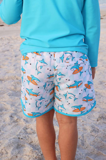 Boy's Swim Trunks | Totally Jawsome