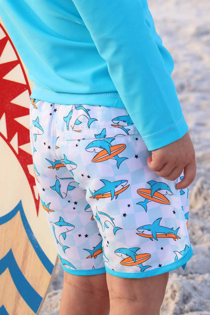 Boy's Swim Trunks | Totally Jawsome
