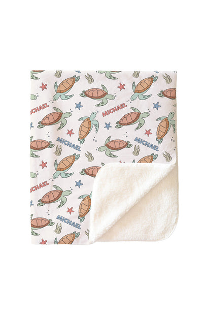 Personalized Kids Blanket | Turtley Rad