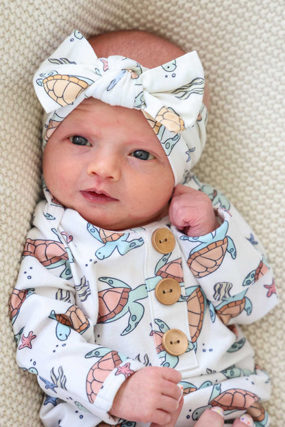 Knit Large Bow Headwrap | Turtley Rad