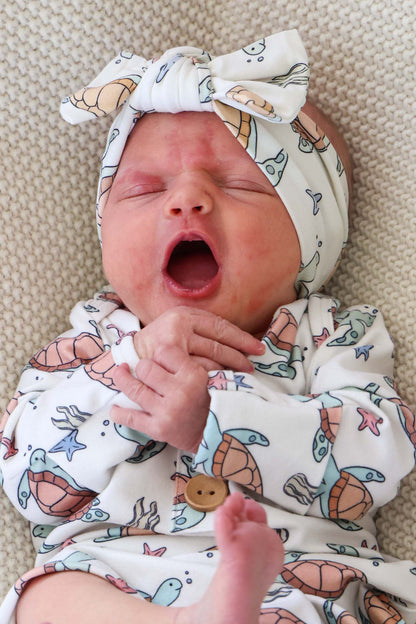 Knit Large Bow Headwrap | Turtley Rad