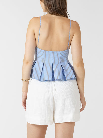 DEX Pleated Button Front Cami