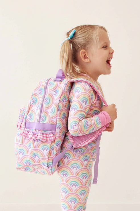 Kids Embroidered Ruffle Backpack | Day Dream