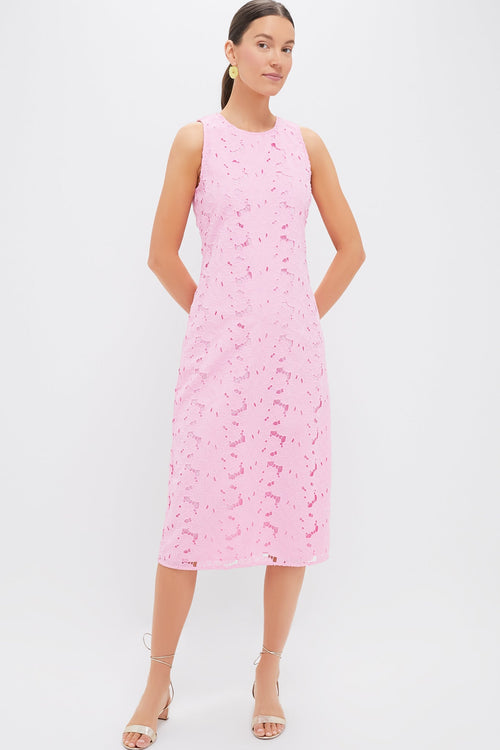 Carnation Eyelet Evelyn Midi Dress