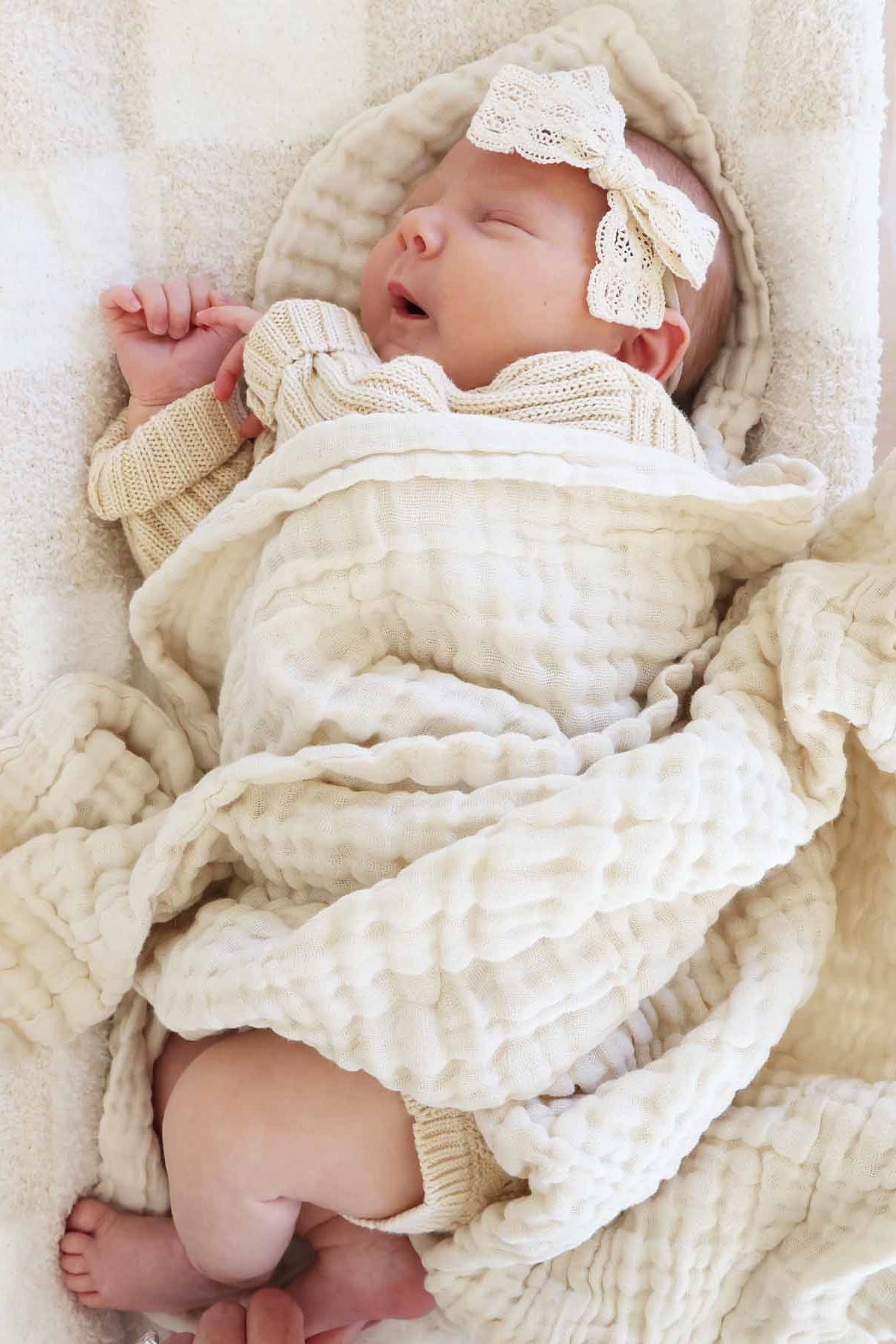 Organic Cotton Gauze Swaddle Blankets