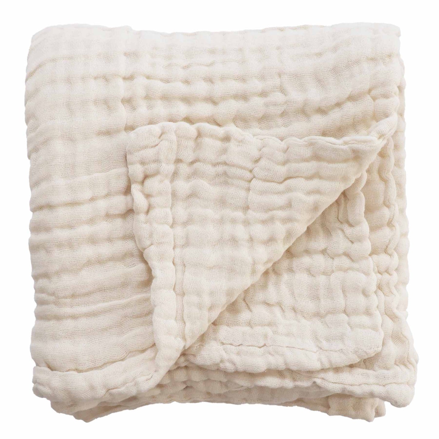Organic Cotton Gauze Swaddle Blanket | Vanilla