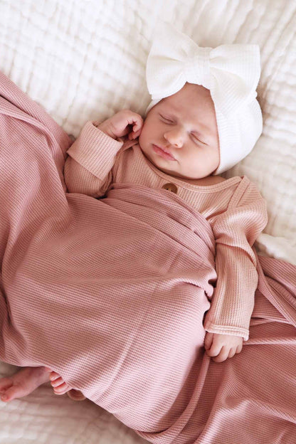 All Bamboo Waffle Swaddle Blankets