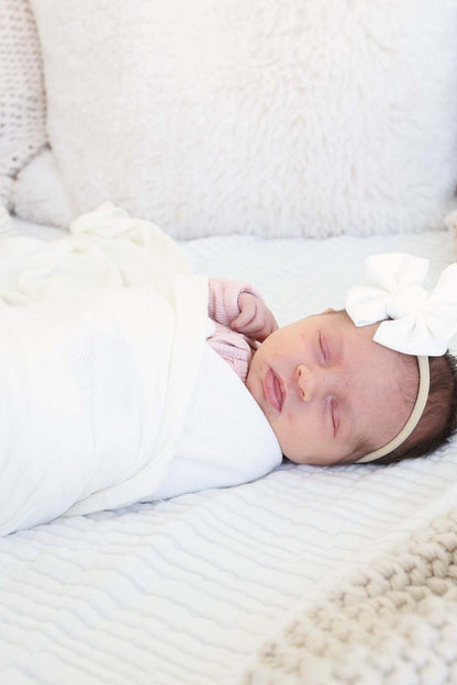 All Bamboo Waffle Swaddle Blankets