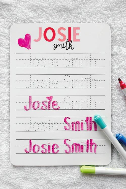 Kids Personalized Whiteboard | Hello My Name Is - Bubble Gum