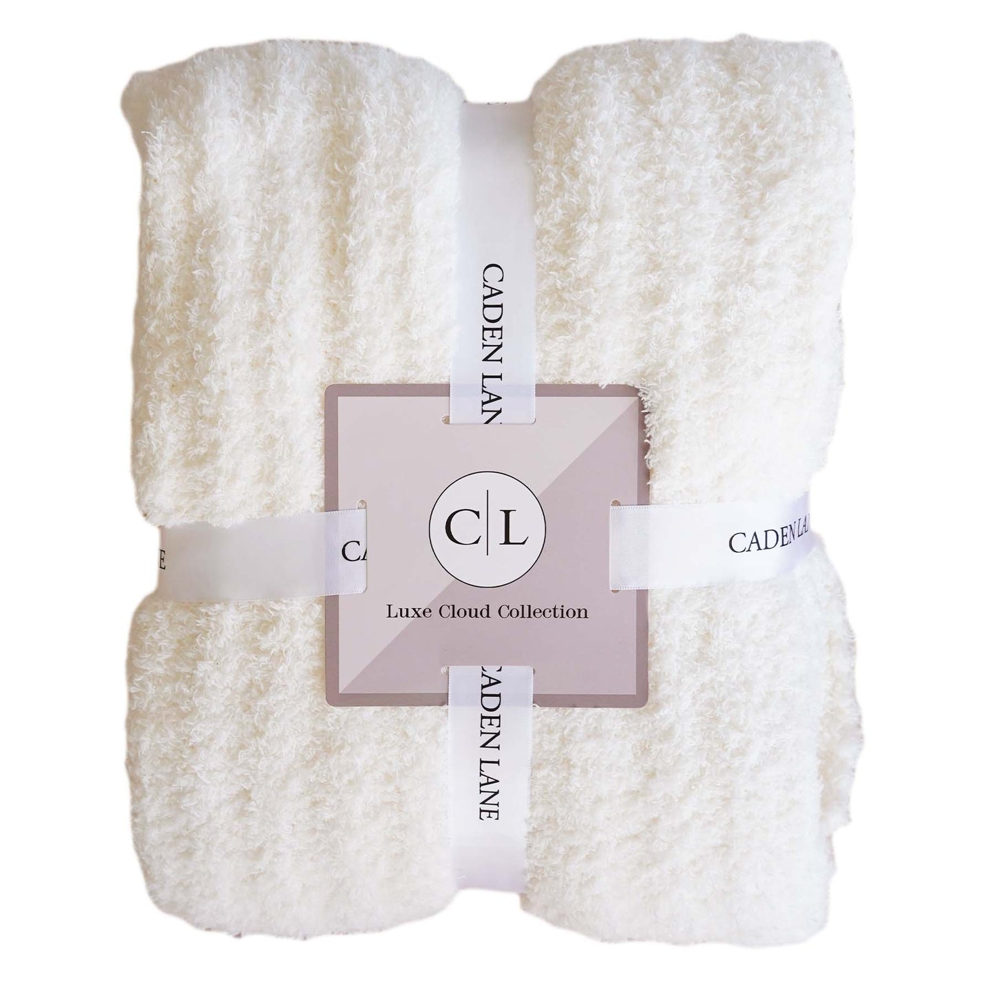 CuddleLane™ Luxe Blankets | Ivory