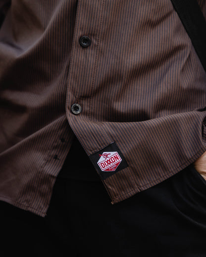 WorkForce Long Sleeve Work Shirt - Brown & Black