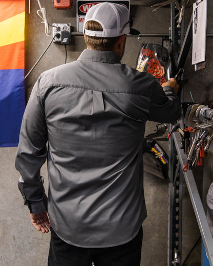 WorkForce Long Sleeve Work Shirt - Charcoal