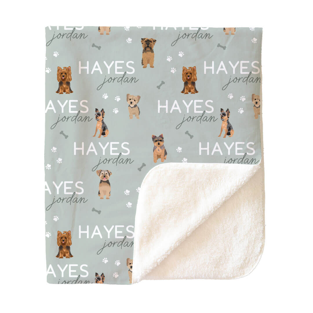 Personalized Kids Blankets | Dog Breeds - Part 1