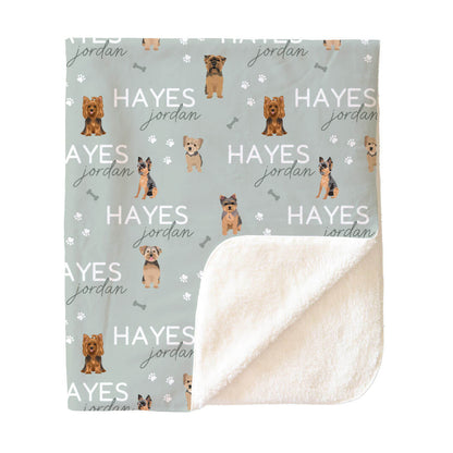 Personalized Kids Blankets | Dog Breeds - Part 1